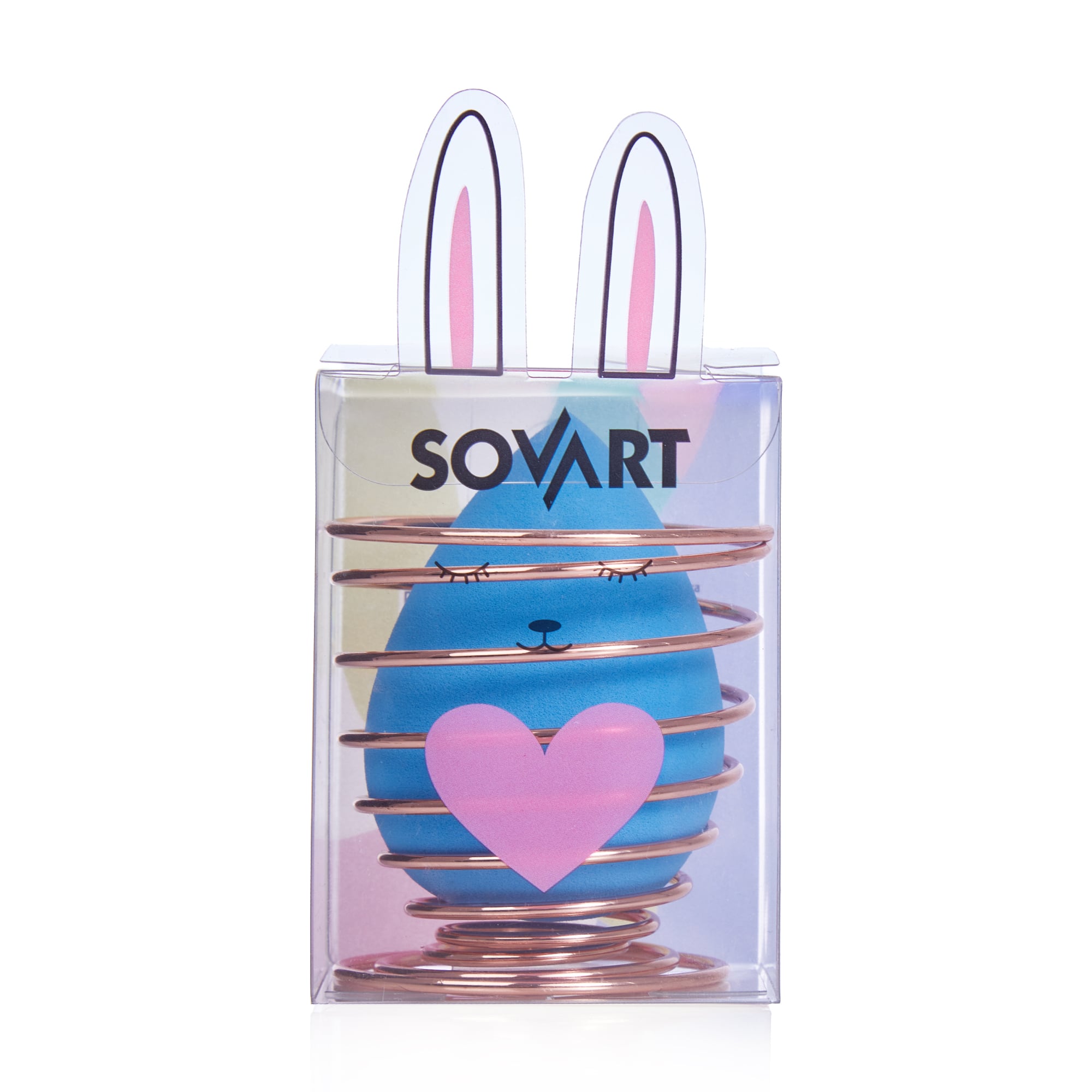 Б'юті блендер Sovart на підставці, блакитний